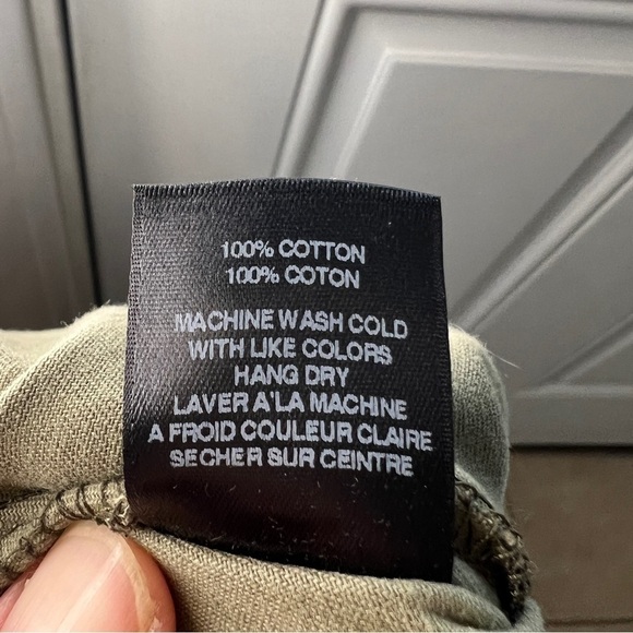 Anthropologie Amadi Green Floral Camo 100% Cotton Trousers NWT - Picture 14 of 14